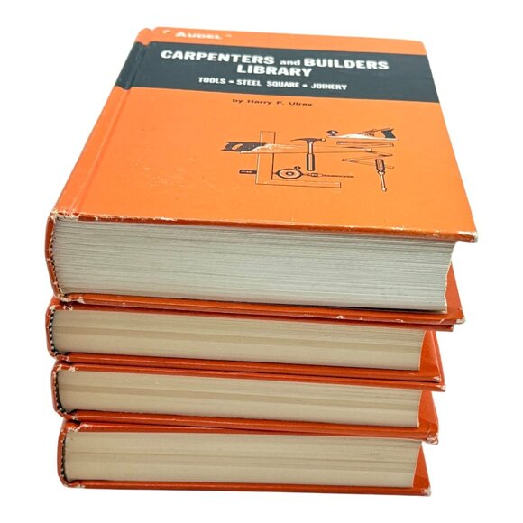 Audel Carpenter and Builders Library Lot 4 Vol 1 2 3 4 Book 1977 4th Ed - Picture 6 of 16